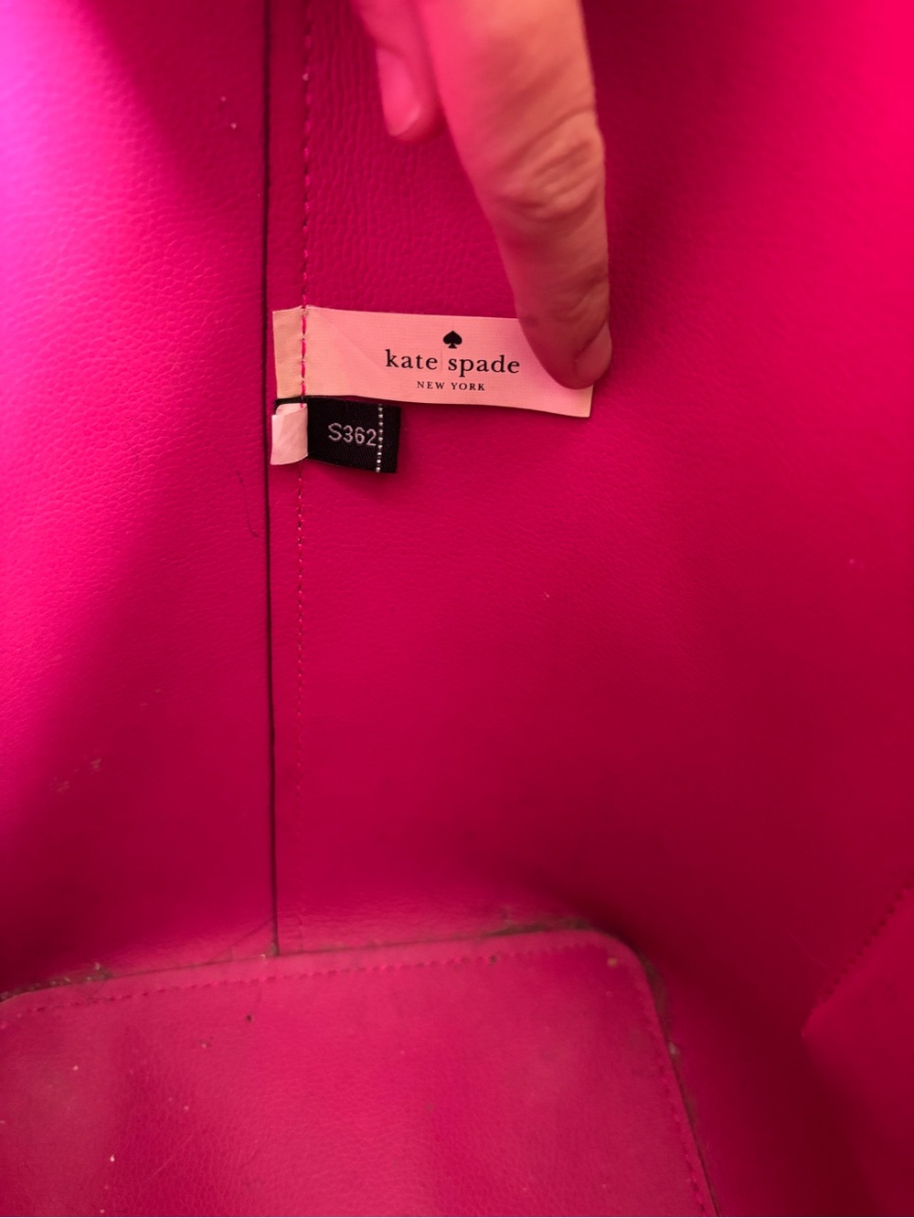 kate spade glossy plum scallop-edge patent tote - Picture 6 of 6